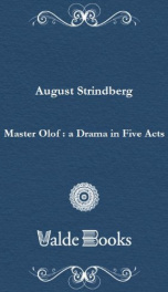 Master Olof : a Drama in Five Acts_cover