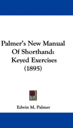 palmers new manual of shorthand keyed exercises_cover