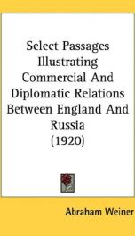 select passages illustrating commercial and diplomatic relations between england_cover