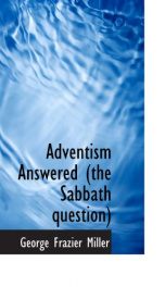 adventism answered the sabbath question_cover