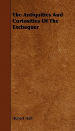 the antiquities and curiosities of the exchequer_cover