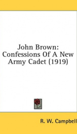 john brown confessions of a new army cadet_cover