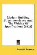 modern building superintendence and the writing of specifications_cover