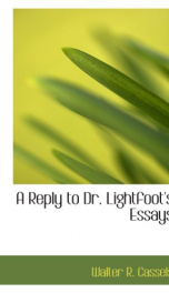 A Reply to Dr. Lightfoot's Essays_cover