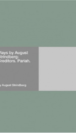 Plays by August Strindberg: Creditors. Pariah._cover