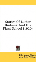 stories of luther burbank and his plant school_cover