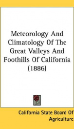 meteorology and climatology of the great valleys and foothills of california_cover