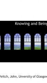 knowing and being_cover