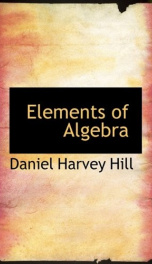 elements of algebra_cover
