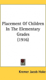 placement of children in the elementary grades_cover