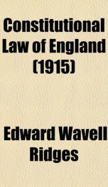constitutional law of england_cover