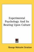 experimental psychology and its bearing upon culture_cover