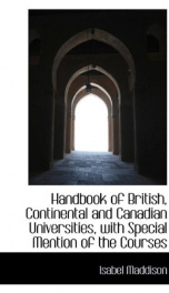 handbook of british continental and canadian universities with special mention_cover