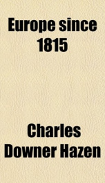 europe since 1815_cover