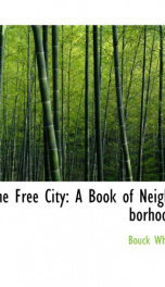 the free city a book of neighborhood_cover
