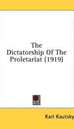 the dictatorship of the proletariat_cover