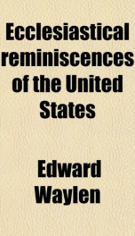 ecclesiastical reminiscences of the united states_cover