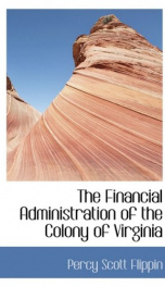 the financial administration of the colony of virginia_cover