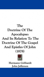 the doctrine of the apocalypse and its relation to the doctrine of the gospel a_cover