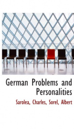german problems and personalities_cover