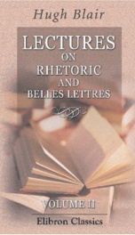 lectures on rhetoric and belles lettres volume 2_cover