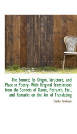 the sonnet its origin structure and place in poetry_cover