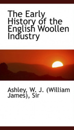 the early history of the english woollen industry_cover