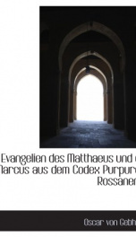 die evangelien des matthaeus und des marcus aus dem codex purpureus rossanensis_cover