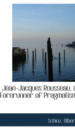 jean jacques rousseau a forerunner of pragmatism_cover