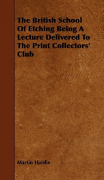 the british school of etching being a lecture delivered to the print collectors_cover