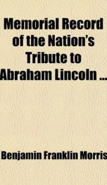 memorial record of the nations tribute to abraham lincoln_cover