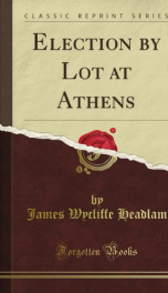 election by lot at athens_cover