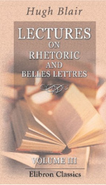 lectures on rhetoric and belles lettres volume 3_cover