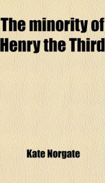 the minority of henry the third_cover