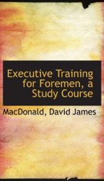 executive training for foremen a study course_cover