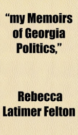 my memoirs of georgia politics_cover