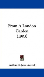 from a london garden_cover