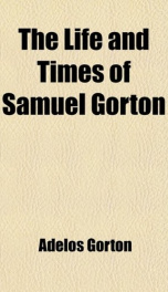 the life and times of samuel gorton_cover