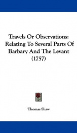 travels or observations relating to several parts of barbary and the levant_cover
