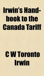 irwins hand book to the canada tariff_cover