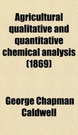 agricultural qualitative and quantitative chemical analysis_cover