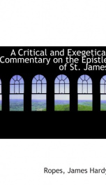 a critical and exegetical commentary on the epistle of st james_cover