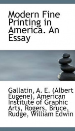 modern fine printing in america an essay_cover
