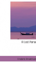 a lost paradise_cover