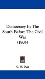 democracy in the south before the civil war_cover