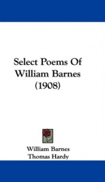 select poems of william barnes_cover