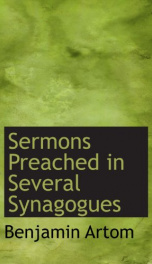 sermons preached in several synagogues_cover