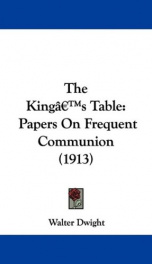 the kings table papers on frequent communion_cover