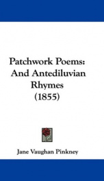 patchwork poems and antediluvian rhymes_cover