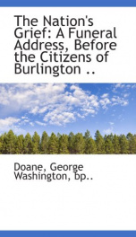 the nations grief a funeral address before the citizens of burlington_cover